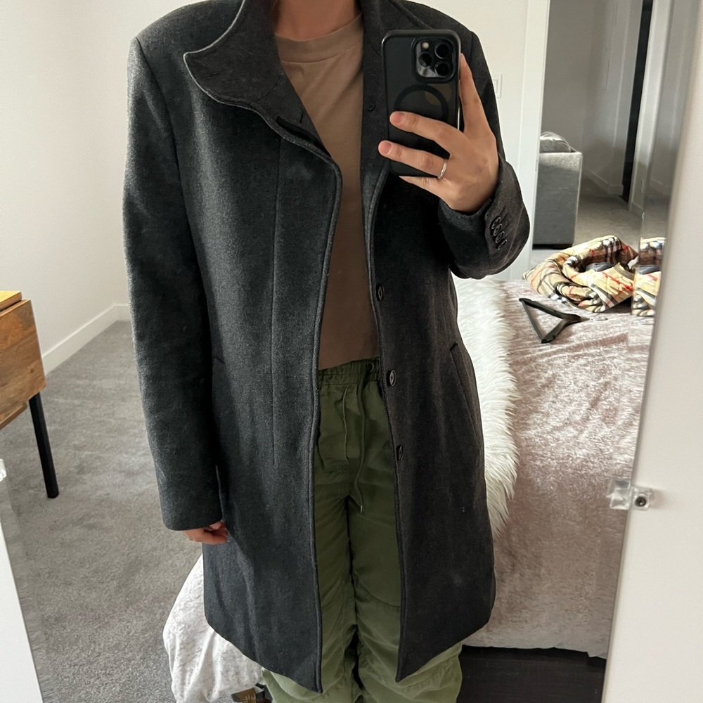 Charcoal Gray Wool Coat
